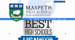 Desktop Screenshot of maspethhighschool.org